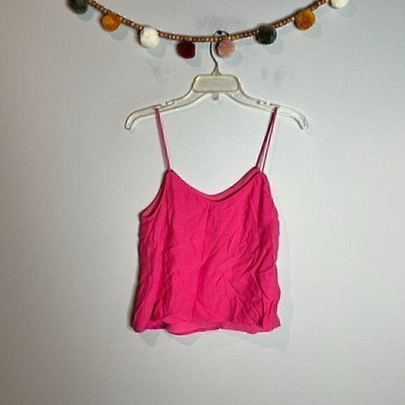 WAYF pink cropped strappy tank top - Picture 4 of 4